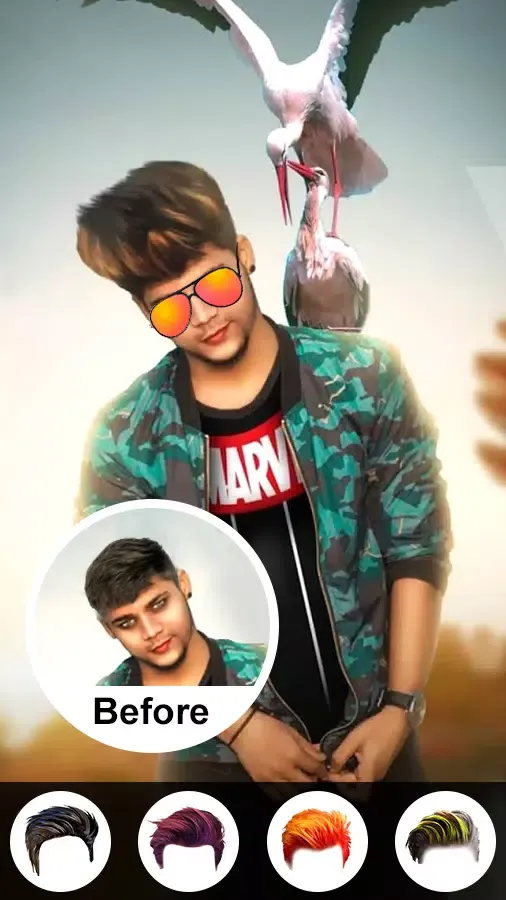 Man Hairstyle Photo Editor2024 Screenshots