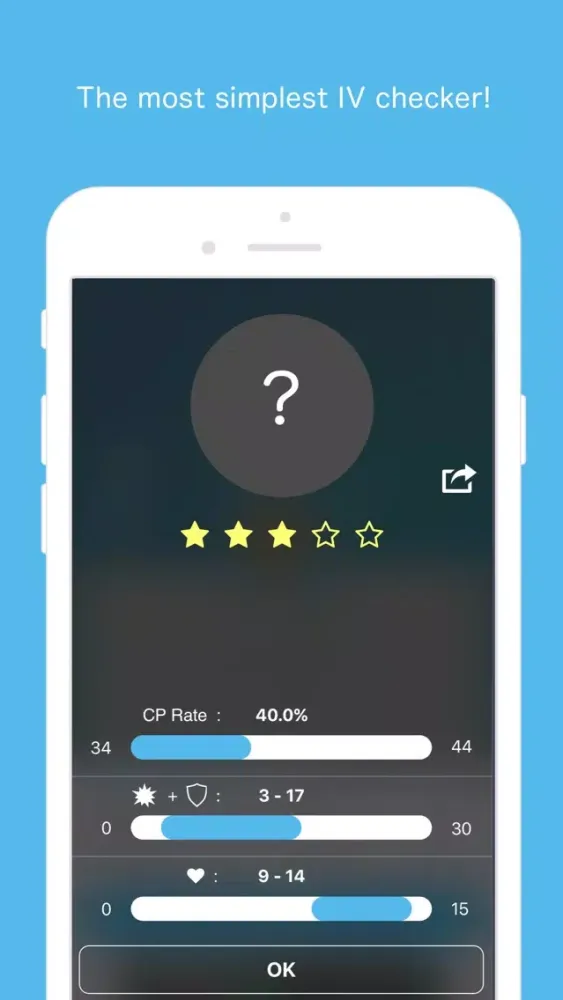 Capturas de tela do Pokelator - The simplest IV calculator
