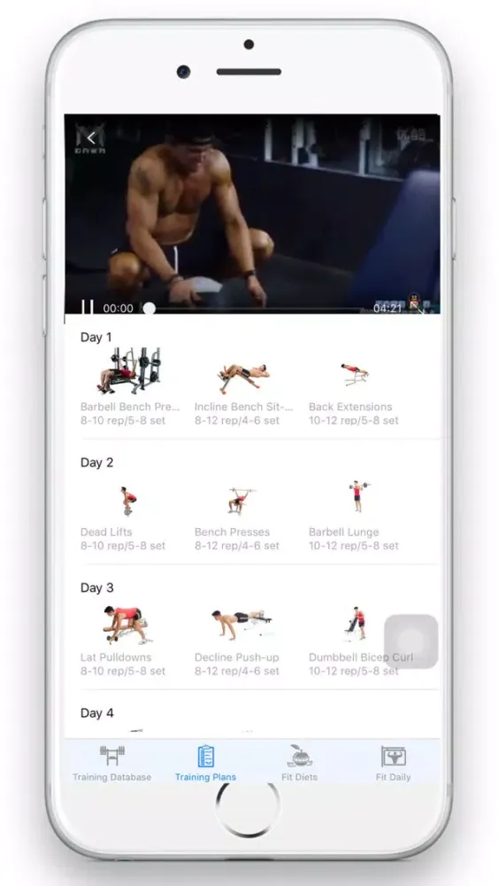 Captures d'écran de Bodybuilding Guide