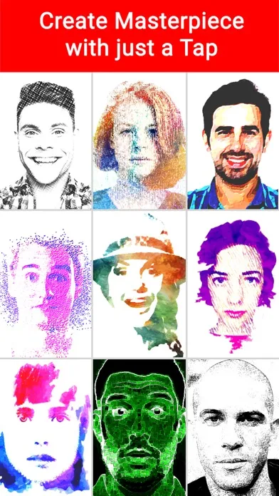 Capturas de pantalla de Art Canvas Pic to Mesh Camera