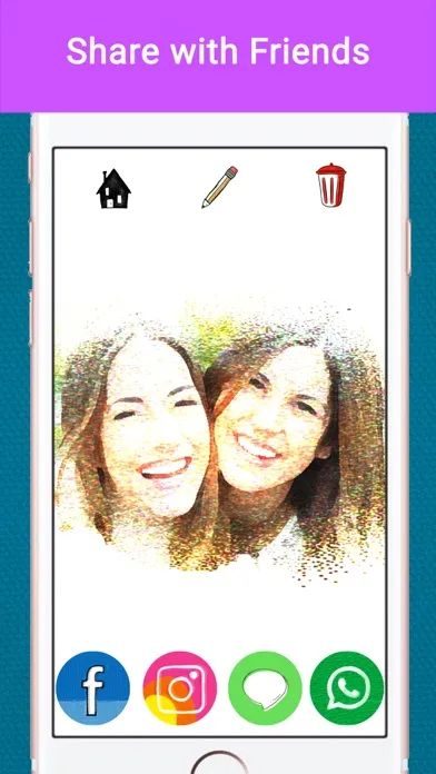 Capturas de pantalla de Art Canvas Pic to Mesh Camera