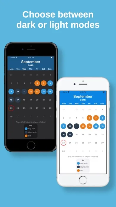 Capturas de tela do Shift Calendar & Work Schedule