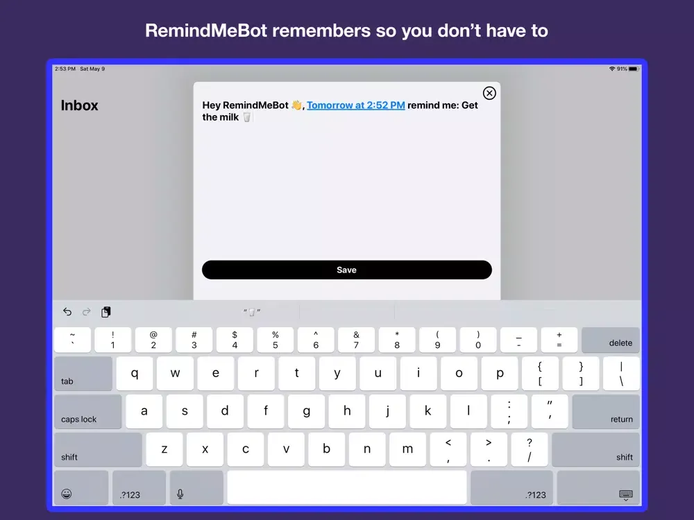 NotifyMe - Remind, Alert, Push iPad  스크린샷
