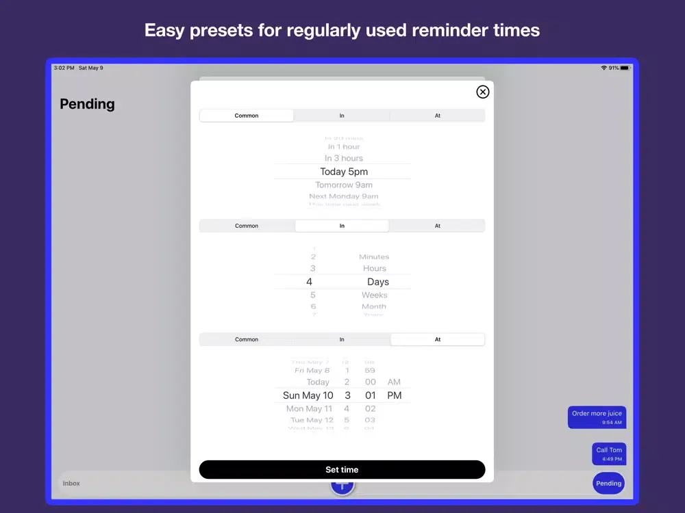 NotifyMe - Remind, Alert, Push iPad  스크린샷