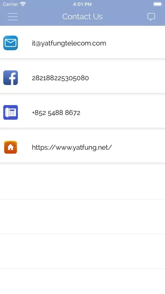 Tangkapan skrin YAT FUNG