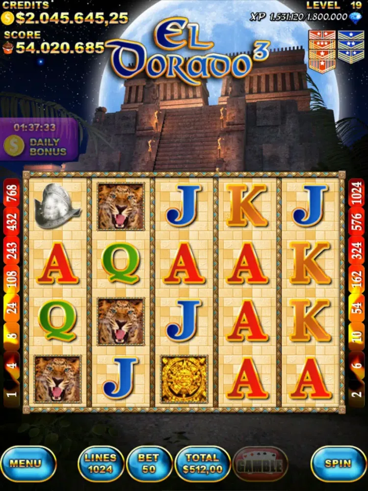 El Dorado 3 Slot Machine iPad  스크린샷