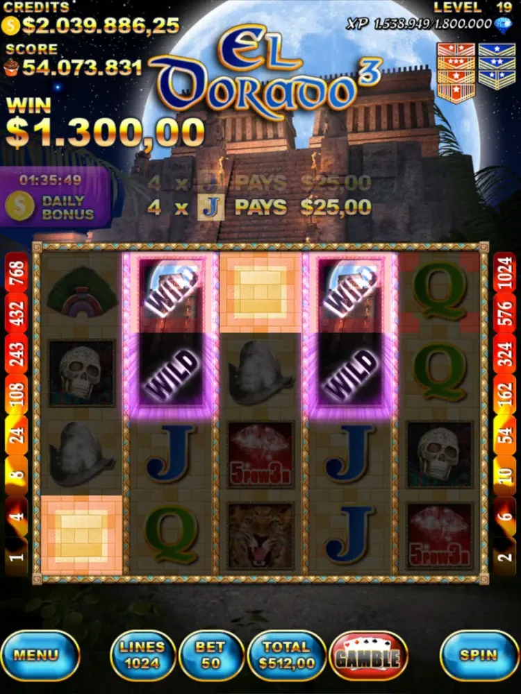 El Dorado 3 Slot Machine iPad  스크린샷