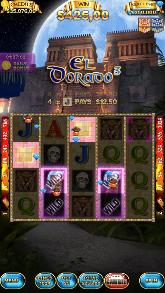 El Dorado 3 Slot Machine 스크린샷