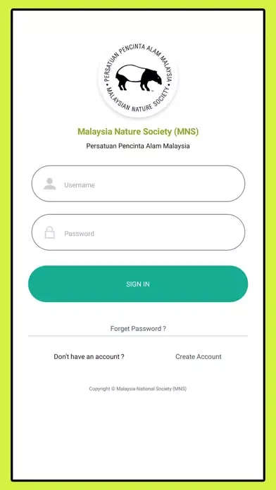 Malaysian Nature Society Screenshots