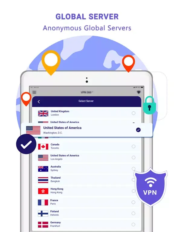 Ảnh chụp màn hình của VPN for iPhone & iPad iPad 
