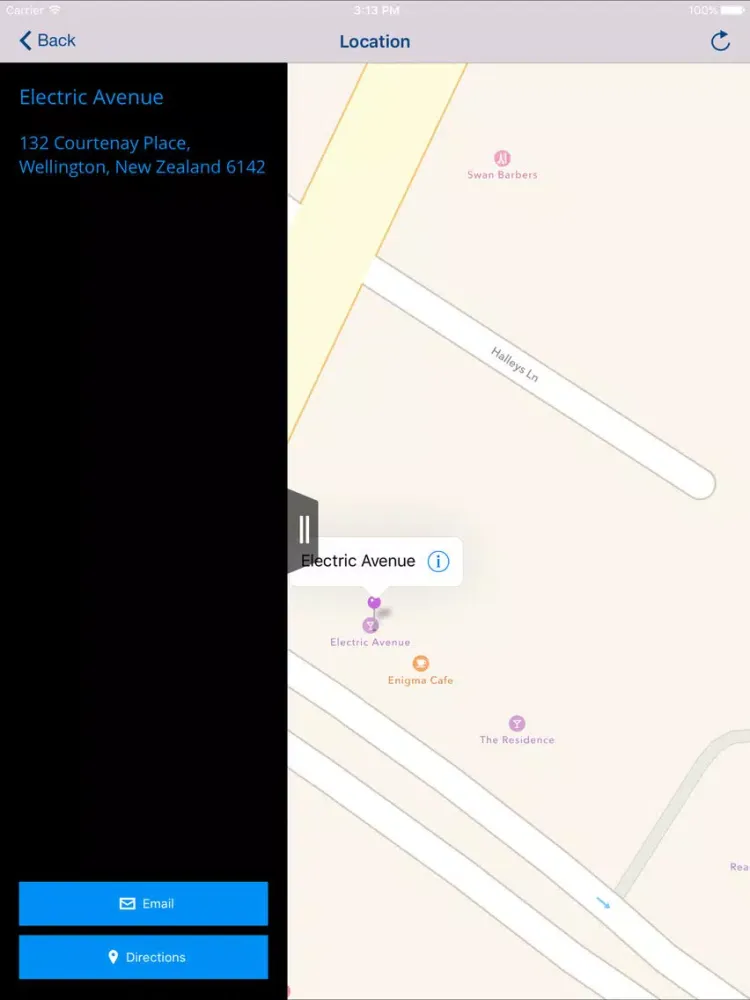 Zrzuty ekranu Electric Avenue iPad 