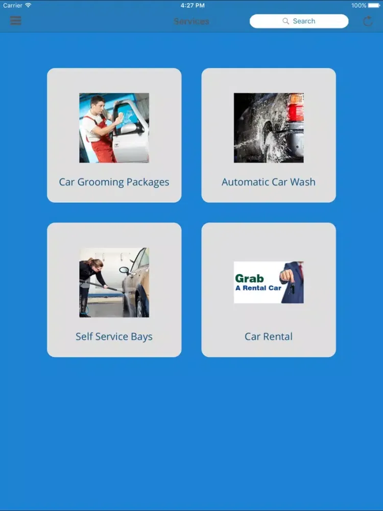 Скриншоты Auto Valet Car wash iPad 