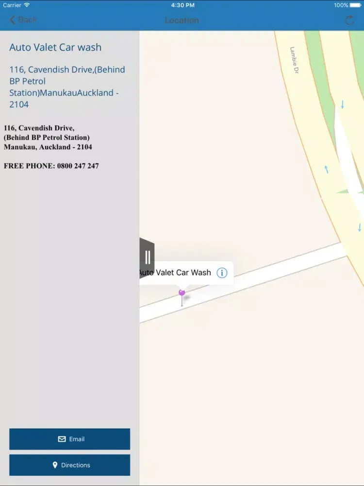 Скриншоты Auto Valet Car wash iPad 