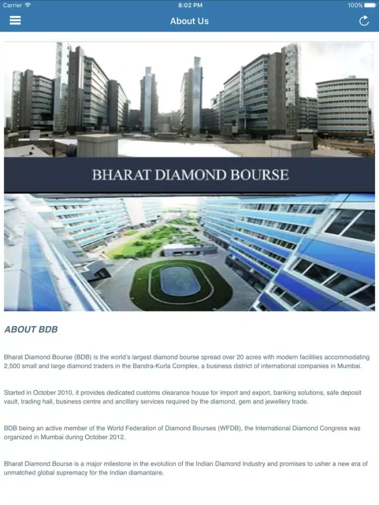 Bharat Diamond Bourse iPad  스크린샷