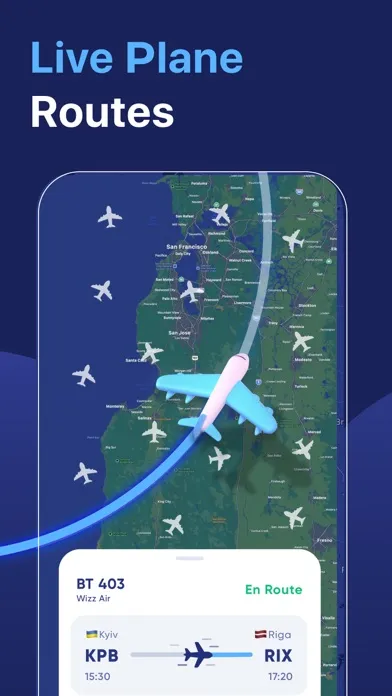 Tangkapan skrin Flight Tracker & Radar