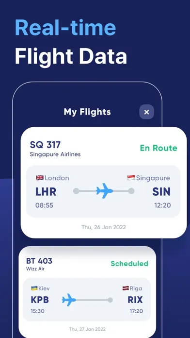 Tangkapan skrin Flight Tracker & Radar
