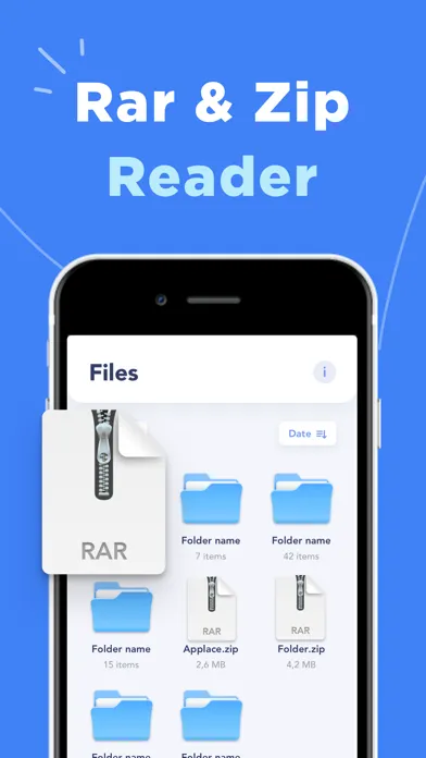 RAR Unzip-Zip File Opener 7Zip स्क्रीनशॉट