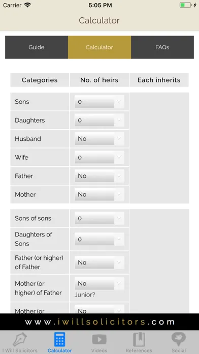 I Will Islamic Inheritance App سکرین شاٹس