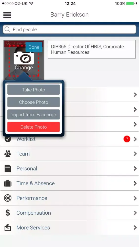 EmployeeCenter for Oracle HR Screenshots