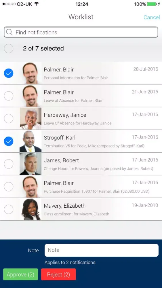 EmployeeCenter for Oracle HR Screenshots