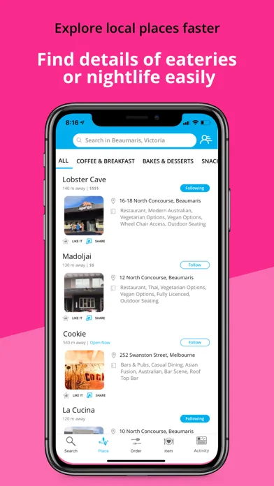 Capturas de pantalla de KRAVEiN:Snap or find best food