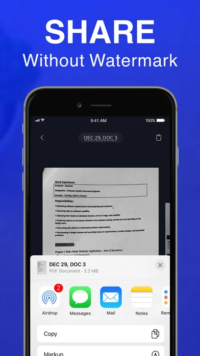 Ảnh chụp màn hình của PDF Scanner & Editor