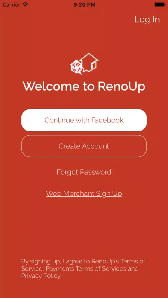 Ảnh chụp màn hình của renoUp SG