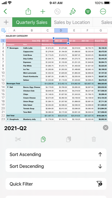 Tangkapan skrin Numbers