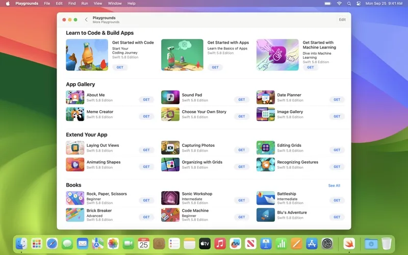 Swift Playgrounds スクリーンショット