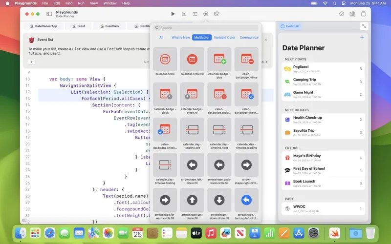 Swift Playgrounds スクリーンショット