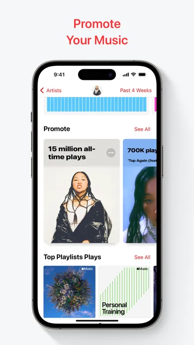 Zrzuty ekranu Apple Music for Artists