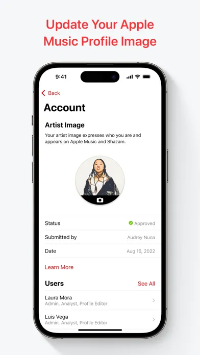 Zrzuty ekranu Apple Music for Artists