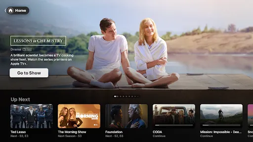 Capturas de pantalla de Apple TV