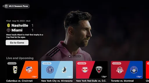 Capturas de pantalla de Apple TV