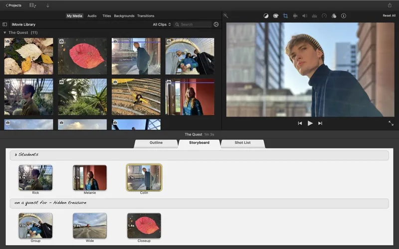 تصاویر iMovie