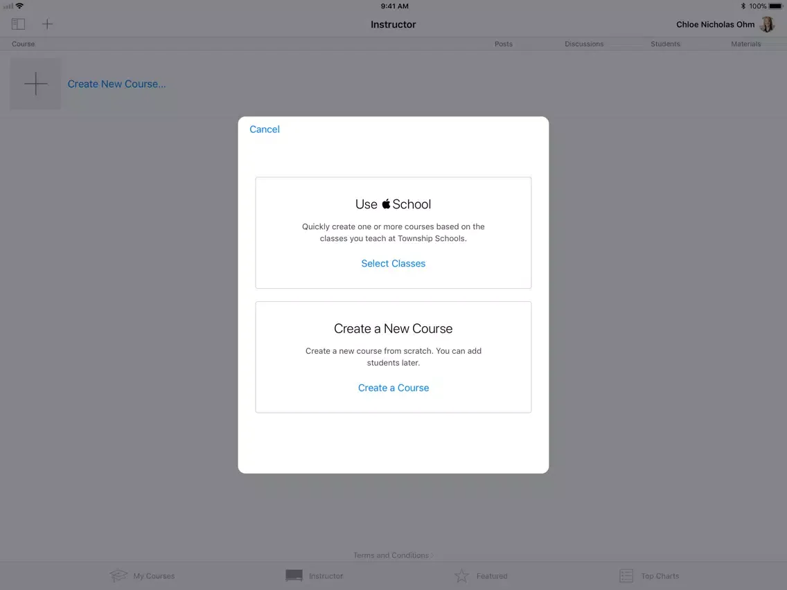 iTunes U iPad  سکرین شاٹس