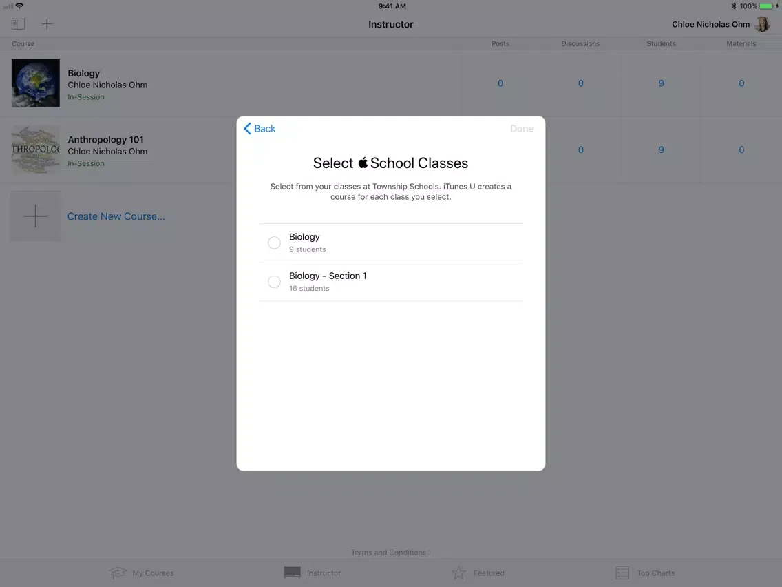 iTunes U iPad  سکرین شاٹس
