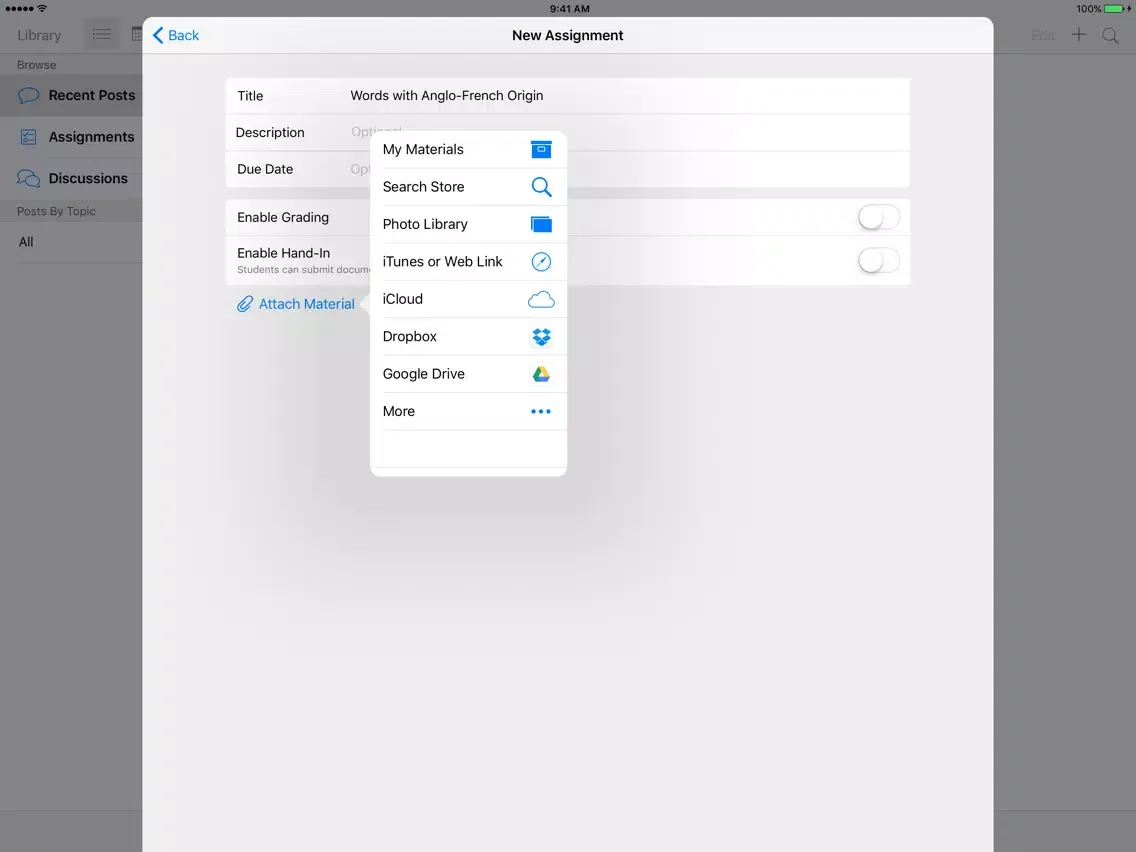 iTunes U iPad  سکرین شاٹس
