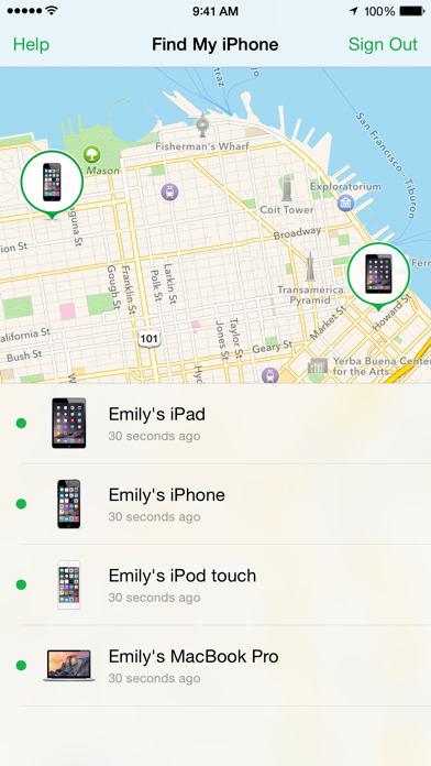 Find My iPhone स्क्रीनशॉट