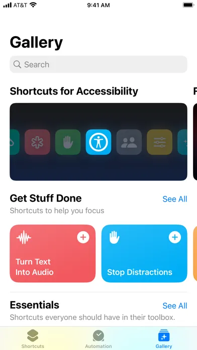 Shortcuts स्क्रीनशॉट