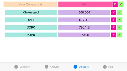 Liposome Calculator Ekran Görüntüleri