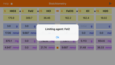 Zrzuty ekranu Stoichiometry