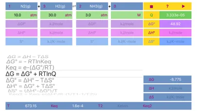 Reaction Thermodynamics Screenshots