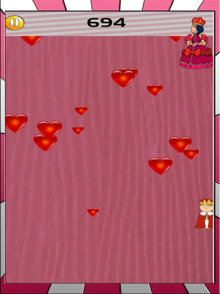 Ảnh chụp màn hình của Catch Hearts for your Love 2D Game 2017 iPad 