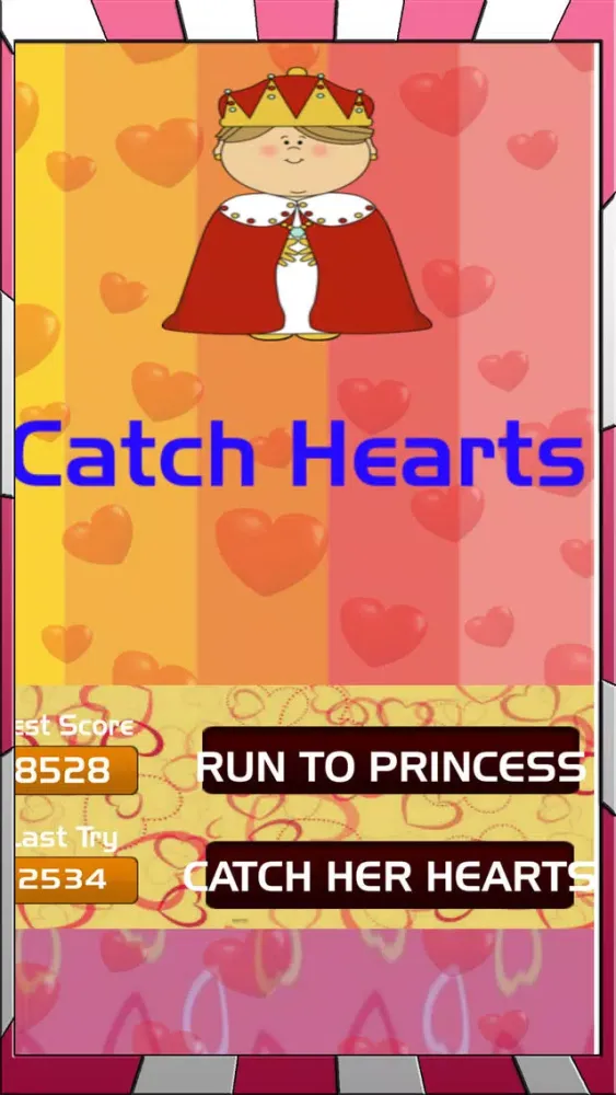 Ảnh chụp màn hình của Catch Hearts for your Love 2D Game 2017
