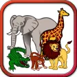 Enjoyable Animals Stencil Game for Toddlers