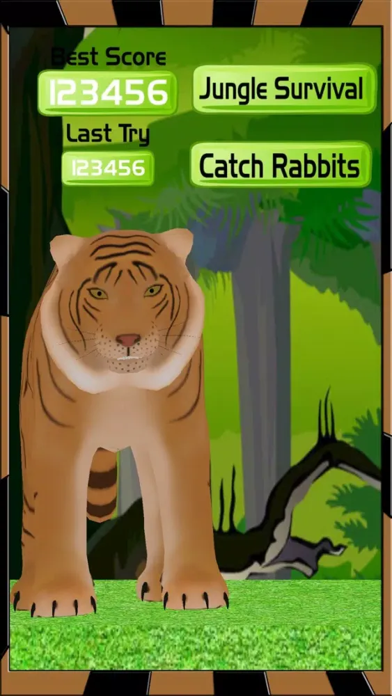 Extreme Tiger Run - Catching Rabbits Simulator Screenshots