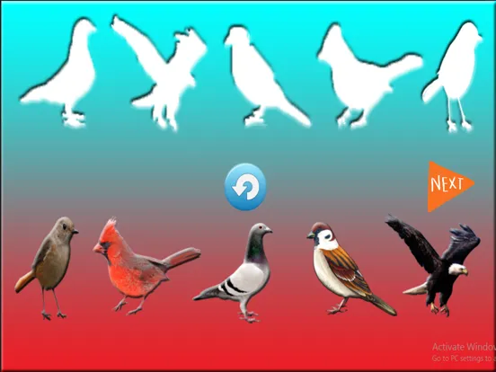 Fun Learning Birds Shapes Stencil for Toddlers iPad  Screenshots