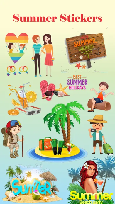 Summer Beach Stickers 스크린샷
