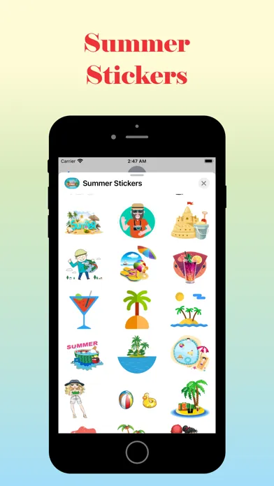 Summer Beach Stickers 스크린샷